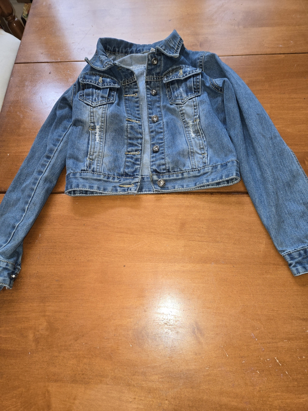 Source Unknown Blue Denim Jean Jacket